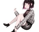 一枚絵やキャラクターデザインなど制作致します 同人誌制作の経験を活かしたクオリティのイラストをお届けします イメージ2