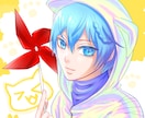 最短一日】女性男性中性動物OK！アイコン描きます 吹き出しアイコンや似顔絵OK！ラフや線画での納品も可能です。 イメージ1