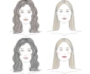 プレゼントにぴったり！おしゃれな線画似顔絵描きます 女性ファッション誌掲載などで活躍中のイラストレーターが制作 イメージ3