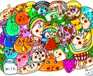 待ち受けにおすすめの一枚絵を描きます ついつい笑顔になっちゃうカラフルポップな一枚絵 イメージ2