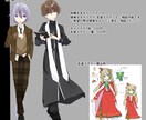 表情豊かなキャラクター立ち絵を書きます ワンコインで表情差分お受けできます イメージ2
