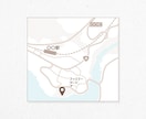 店舗・駐車場の案内図に｜シンプルな地図を作成します お店・イベント・教室をわかりやすく｜既存デザインとの統一も◎ イメージ7
