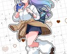 POPでかわいいイラストを作成します 丸みのある等身のキャラクターデザイン イメージ4