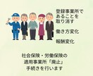 事業廃止（社会保険・労働保険）の手続き承ります 会社を廃業、雇用者がいなくなった、報酬設定を０円にした イメージ1