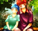 アニメテイストで明るい似顔絵をお描きします プレゼント/記念日/還暦のお祝い/snsアイコン/大人数OK イメージ3