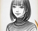 絵画の被写体になります 顔から上や手のデッサンの練習をお手伝いさせてください イメージ1