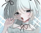 儚げなイラスト描きます アイコンや配信などで使う立ち絵イラスト等 イメージ4