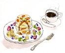 おしゃれな手描きイラストで飲食店の魅力UPします 【データ納品‼︎】サンクス＆ショップカード・アイコン・挿絵 イメージ6