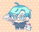SHOWROOMのアバターやグッズ絵お描きします 用途に沿ったキラキラかわいいミニキャライラストをお描きします イメージ1