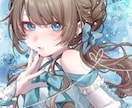 アイコン、立ち絵、1枚絵等作成します キラキラで透明感のあるイラストに仕上げます イメージ1