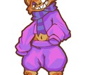 個性的なオリジナルモンスターのイラストを制作します アイコン・ヘッダー・立ち絵・VTuber用等に！ イメージ5