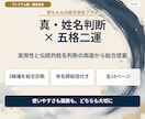 プレミアム版｜赤ちゃんの名前を真・姓名判断します 真・姓名判断に画数診断を加えた最上位命名プラン イメージ1