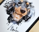 プレゼントに！フレームパネル愛犬イラストを届けます すぐ飾れる！うちのこ記念・誕生日・愛犬家へ遺影・ペットロスに イメージ8
