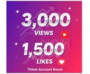 TikTok　再生数+いいね増やします 初動ブーストでバズの波に乗る！再生数といいねで拡散を演出！ イメージ1