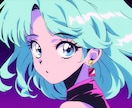 90's風のレトロポップなイラストを描きます SNSアイコン・グッズ制作等様々な用途に対応いたします イメージ5