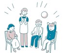 シンプルでつたわる介護イラスト描きます 介護福祉士資格を持つ元介護職員が描く！ イメージ3