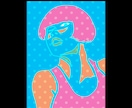 レトロポップな人物画をカラーで描きます 線はシンプルですがリアル寄りです イメージ3