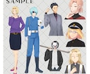 お手頃版！キャラデザ込み！立ち絵制作します とにかく立ち絵が欲しい方向け！お手頃価格で制作します！ イメージ2