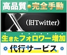 X専用【特別品質】目的別にフォロワー増加作業します 【大好評】30日間で400～1000フォロワー増加 イメージ1