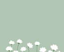 かわいらしいタッチのお花の壁紙を作成いたします 可愛らしく、温かい雰囲気のイラストをお求めの方に最適です！ イメージ1