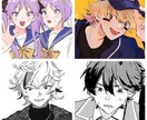 ラフな漫画イラスト・カラーイラスト承ります 使用用途自由！（※著作権付与はご相談） イメージ2