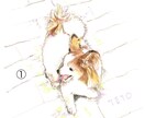 お好きな絵柄で動物のイラストをお描きします ペットや動物をお好きな絵柄で、アナログイラストに仕上げます。 イメージ2