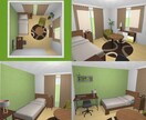 ワンルームの家具配置・イメージを３Dでご提案します インテリア初心者さんにぴったり！簡単回答でプランを提示！ イメージ4