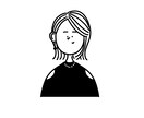 白黒のシンプルなアイコンを提供します 汎用性の高い白黒の人物イラストを破格で提供いたします！ イメージ3