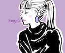 SNSで印象UP！あなたの似顔絵アイコン描きます 自分らしさを魅せる似顔絵【シンプル・大人・おしゃれ・親しみ】 イメージ3
