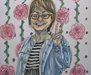 すべて手描き！　オリジナルの似顔絵を作成します 写真では表現できない特徴を捉えた優しい作風で似顔絵を描きます イメージ2