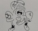 シンプルで可愛いボールペン画描きます 可愛いイラストを現役美大生が短時間でお届けします！ イメージ4