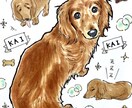 カラフルペット似顔絵。うちの子イラスト描きます うちの子記念日、誕生日プレゼント、ペット友達のプレゼントにも イメージ10