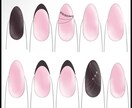 お試し│ネイリスト向けネイルデザイン作成します そのまま提案しやすいシンプルネイルをデータ納品します イメージ2