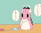 シンプル絵の具タッチでシュールなイラスト描きます 独特な空気感　こってりな色塗り　遊び心重視で文字も絵の一部に イメージ4
