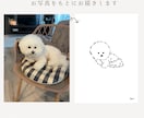 モノクロシンプル◉お洒落なペットの似顔絵描きます 高画質データ納品/ロック画面やグッズ制作に/印刷して飾れる イメージ2