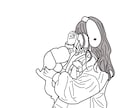 線画でイラストを描きます おしゃれな白黒イラストを主に描いてます。 イメージ1