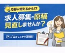 求人原稿を応募が来る内容に改善します 求職者目線でわかりやすく改善！ イメージ1
