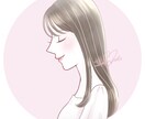 大人可愛い♡上品な横顔アイコンイラスト描きます 〜やさしい横顔が魅力的・ふんわりご機嫌イラスト〜 イメージ8