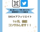 30日間・X トレンドアフィリエイト教えます 30日間、質問し放題！初心者さんの0→１達成お手伝いします イメージ1