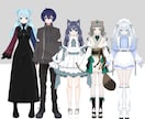 キャラデザ〜Live2Dモデリング全工程製作します Vtuberデビューを徹底サポート！安価で選べる3つのプラン イメージ5