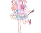 VTuber歌みた向け！目を引く一枚絵を制作します ラフ3〜5案提出◎イメージが曖昧でもOK！ イメージ4