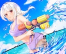等身胸上〜腰上アイコンイラスト制作ます 雰囲気相談◎男女キャラ対応￤SNSアイコンにおすすめ！ イメージ3
