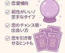 恋愛鑑定　あなただけの恋愛トリセツ作ります あなたの魅力や弱点、相性、恋愛運、片思いが実る時期など イメージ3