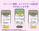 物語のプロット・キャラ設計をお手伝いします あなたの“物語を書きたい”をそっと支えます！ イメージ1
