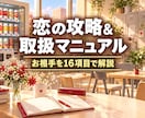お相手のトリセツ｜恋の攻略＆取扱マニュアル作ります 8,000字以上｜本音・地雷・接し方を16項目でお教えします イメージ1
