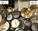 高品質ドラムレコーディング／即時納品します コスパ最高！商業レベルのドラム音源を短時間で イメージ1