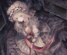 ダークな雰囲気のイラストを描きます どこか仄暗いダークで奇妙な雰囲気のイラストが好きな方へ イメージ1