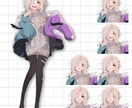 立ち絵作成します 厚塗りライクで周りとひと味違う立ち絵を作成します。 イメージ4
