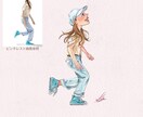 商用◎ 水彩タッチの優しい似顔絵お描きします SNSアイコン／記念日・ウエディングイラスト／名刺 など！ イメージ6