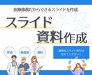 伝わる資料作成！成果に直結するスライドを届けます 医療系・ビジネス系のセミナー、学会資料などを作成 イメージ1